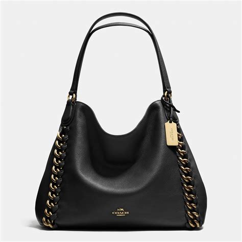 fake leather coach shoulder bag